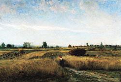 Charles-Francois Daubigny Harvest Norge oil painting art